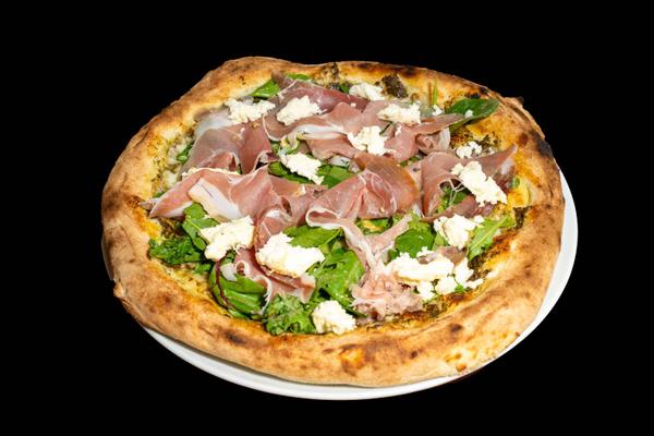 Pizza con Pesto e Burrata